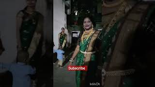 First time ghatli nauvari Sadi ❤️ shortsfeed song trending navratri dandiya [upl. by Terrilyn]