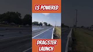 LS Powered Front Engine Dragster Full Throttle Launch shorts [upl. by Estell]