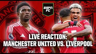 LIVE Liverpool DESTROY Manchester United 😱 Premier League reaction  ESPN FC [upl. by Narej]