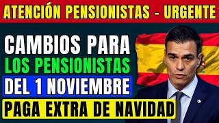 ⚡️¡URGENTE CAMBIOS PARA LOS PENSIONISTAS DEL 1 NOVIEMBRE LA SEGURIDAD SOCIAL ANUNCIÓ LOS DETALLES [upl. by Licna165]