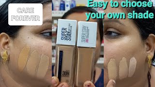 MAYBELLINE SUPERSTAY FOUNDATION  BEST FOUNDATION FOR OILY SKIN [upl. by Ibmat]