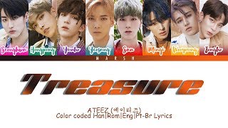 ATEEZ 에이티즈 – Treasure Color Coded LyricsHanRomEngPtBr [upl. by Luelle]