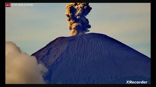 Semeru Volcano in Java Indonesia 10022401 2x playback speed [upl. by Wernher871]