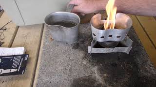 Trying to make a mini trangia style cooker with the GI canteen cup stove [upl. by Nywnorb]