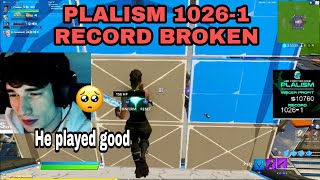 PLALISM 10260 RECORD BROKEN BY THIS INSANE PLAYER FORTNITE [upl. by Ecnahc]