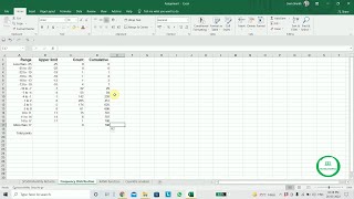 Use Excel to make Frequency distribution for quantitative data I Create Frequency Distribution Table [upl. by Vicki]