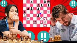 Magnus Carlsen vs Divya Deshmukh Chess game 67 [upl. by Anitaf]