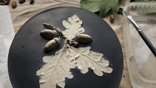 Unique Technique  How To Create a Botanical BasRelief in Wedgwood Style  KLEVER Art Vlog [upl. by Ibrik558]