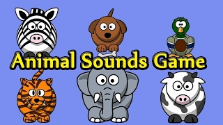 Interactive Animal Sounds Game  Guess The Animals for Toddlers  Kids Learning Videos [upl. by Nemrac]