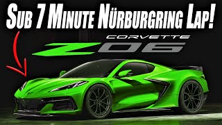 C8 Z06 POISED to TAKE on the BEST at NURBURGRING with SUB 7 MINUTE LAP quot2023 Corvettequot [upl. by Nadbus]