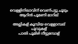 Raavin Poonthen  NaduvazhikalKaraoke With Lyricskaraokemalayalamsongs malayalamsongs [upl. by Assiral558]