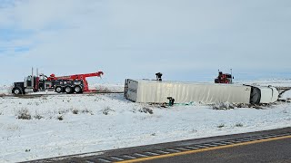 Wyoming I80 Crashes Over one hour traffic standstill 11032024 [upl. by Gillian690]