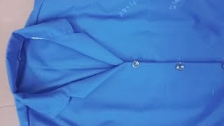 uniform collar coat cutting  stitching malayalam uniform roja designs [upl. by Bellew]