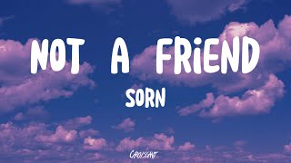 SORN  NOT A FRIEND  lyrics [upl. by Zelma381]