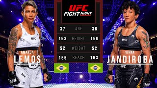 AMANDA LEMOS vs VIRNA JANDIROBA FULL FIGHT UFC [upl. by Aiel]