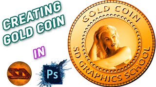 Creating Gold Coin In Photoshop CS6  SD Creative Productions [upl. by Lomax603]