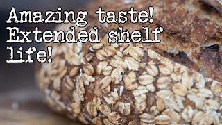 Oatmeal Sourdough Bread Recipe  Delicious amp Healthy  Foodgeek Baking [upl. by Ynabla]