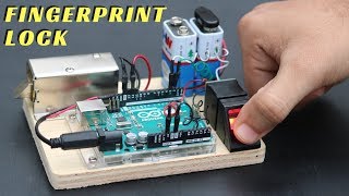 How to Make Fingerprint Door Lock at Home [upl. by Brookes]