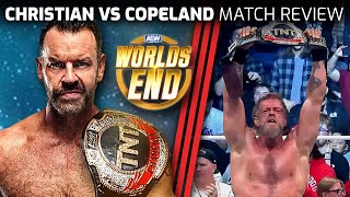 Thoughts on Christian vs Adam Copeland Finish amp Match Review  AEW Worlds End [upl. by Anillek]