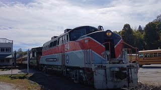 The Stourbridge Line 12PM Departure Returning To Honesdale Station 10122024 [upl. by Ayel]