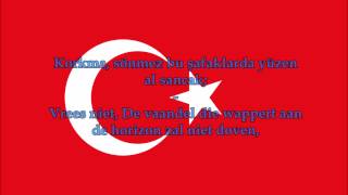 Turks volkslied TRNederlands tekst  Anthem of Turkey [upl. by Notsuh]