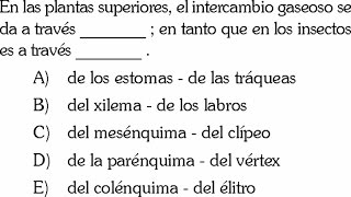 BOTANICA  CLASIFICACION DE LAS PLANTAS PREGUNTA RESUELTA DE BIOLOGIA [upl. by Haslett]