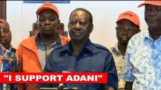 quotADANI IS A REPUTABLE COMPANY GIVE THEM TIMEquot Shocked Ruto as Raila now defends Adani JKIA deal [upl. by Pippy926]