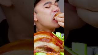 Super Crispy Pork Jowl alfieeats mukbang food pork trending viralvideo fyp crispy shorts [upl. by Neom635]