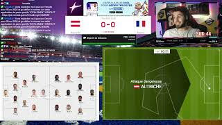 AUTRICHE  FRANCE  MATCH DE POULE EURO 2024 [upl. by Hemminger]