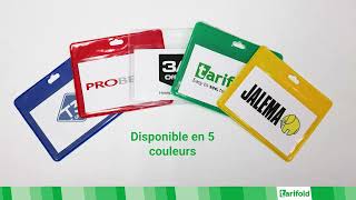 Badges Visiteurs – PVC [upl. by Anirdnaxela]