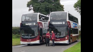 Lothian Buses route 3 timelapse DArcy Roundabout to Lady Rd [upl. by Aihtak]