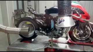 Termignoni exhaust dyno test for MV Agusta F3 675 Factory Team [upl. by Lyrak]