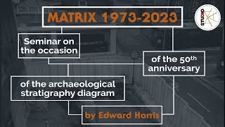 MATRIX 19732023 50th anniversary of the archaeological stratigraphy diagram by Harris [upl. by Buyer]