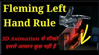 fleming left hand rule fleming left hand rule class 10 fleming left hand rule in hindi science [upl. by Reinertson]