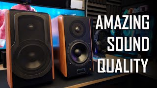 EDIFIER S1000 MKII ACTIVE BOOKSHELF SPEAKERS UNBOXING AND REVIEW [upl. by Meeharbi]