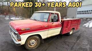 1971 Ford F250 Hasnt Seen the Road in Decades Will it Run and Drive Home [upl. by Esau]