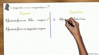 « diagnostic » ou « diagnostique » [upl. by Guilbert]