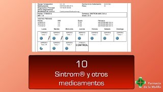 Video Sintrom 10 Otras medicaciones [upl. by Ybloc76]