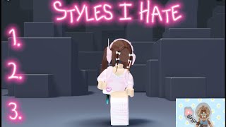 Styles I Hate 🤮 robloxtrend [upl. by Minnaminnie]