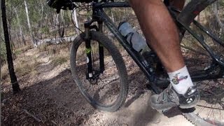 Mountain Bike Braking Tips  DownHill Straight Braking [upl. by Puto483]