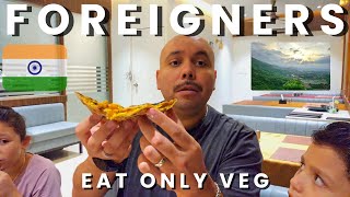 Americans 1st Veg Only INDIAN Food 🇮🇳 Indianfood Indianfoodreaction reaction tastetest [upl. by Eirojram484]