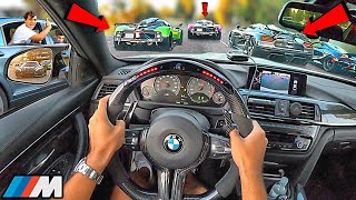 Chasing HYPERCAR Drivers In A Straight Piped BMW M4 F82 SUPERCAR HEAVEN LOUD EXHAUST POV [upl. by Danzig]