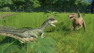 5 Troodon VS 5 Velociraptor VS 5 Deinonychus VS 5 Dilophosaurus  Jurassic World Evolution [upl. by Adianez]