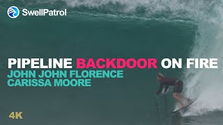 Pipeline Backdoor On Fire  John John Florence Carissa Moore  Best Barrels this Winter Season [upl. by Yellah746]