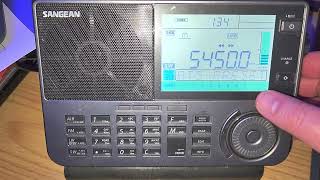 Sangean ATS909X2 Tuning 5000  6000 kHz Shortwave with MLA 30 loop antenna outdoors [upl. by Donovan59]