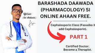 Cephalosporin Class  Part 1  Pharmacology Online Class Free Tuition  Watch Now  ‎DrAbdiaziz [upl. by Wimsatt]