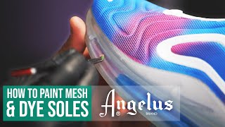 Customizing Air Max 720 with Angelus Paints amp Dyes  Angelus Custom Shoes [upl. by Quint]