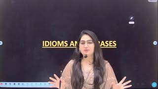 CMAT 2024  Idioms and Phrases  Session 01  Final Revision VARC  Suman Shekhawat [upl. by Ferneau]