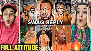 First Time Reaction On Yogi Adityanath Full Attitude Videos😈🔥 Yogi Adityanath Angry Moments😠 [upl. by Lrig812]