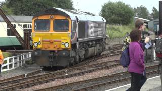 66727 Andrew Scott CBE at Boness and Kenneil Railway [upl. by Akemahs497]